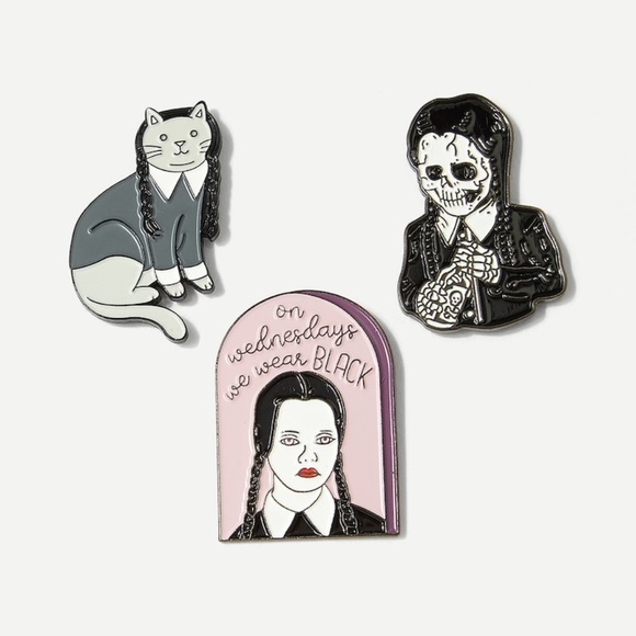 Jewelry - New Wednesday Adams 3 Piece Brooch Set Jewelry - New Wednesday Adams 3 Piece Brooch Set